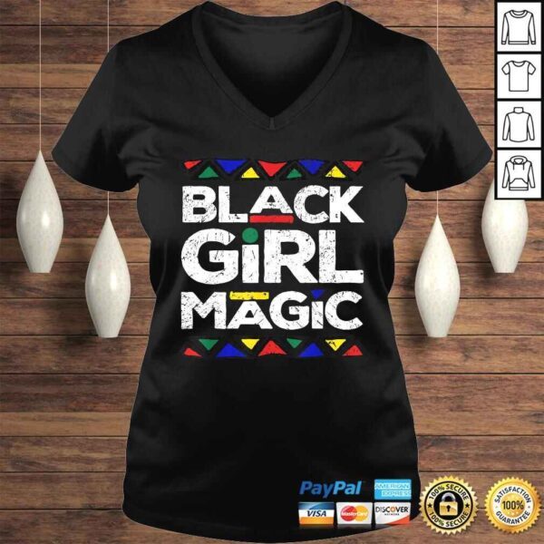 Black Girl Magic Black History Month Panthers Gift Design Shirt - Image 2