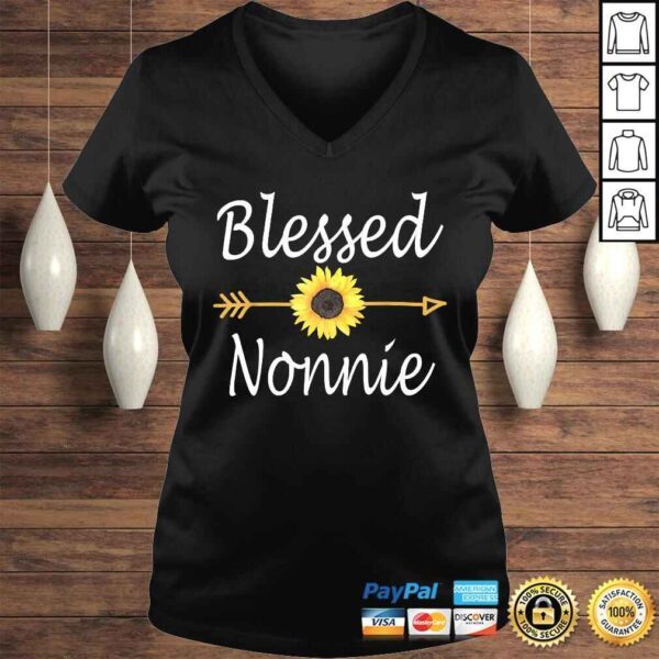 Blessed Nonnie Sunflower Mothers Day Gift Top - Image 2