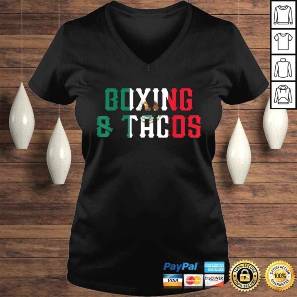 Boxing and Tacos Funny Mexico Shirt - Image 2