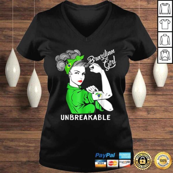 Brazilian Girl Unbreakable Shirt Heritage Brazil Flag Gift - Image 2