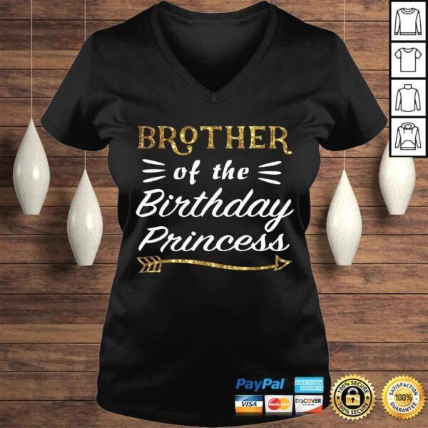 Brother Of The Birthday Princess Girl party Matching Family Tee Shirt - Image 2