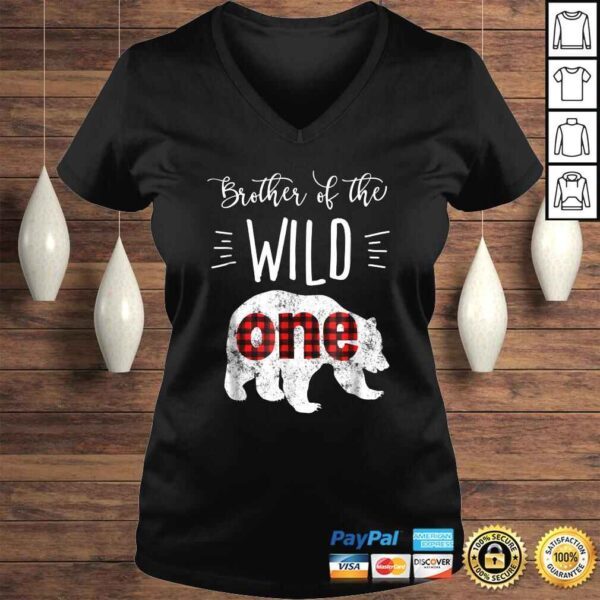 Brother of the Wild One Shirt Bear Lumberjack 1st Birthday - Image 2