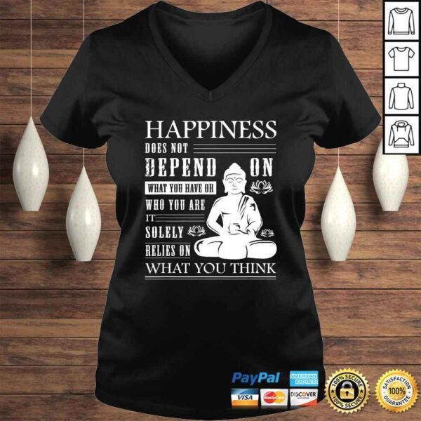 Buddha Quote Zen Buddhism Yoga Happiness TShirt - Image 2