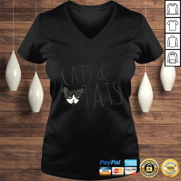 Cats and Tats Shirt cat tattoo lover Shirt Cats & Tats - Image 2