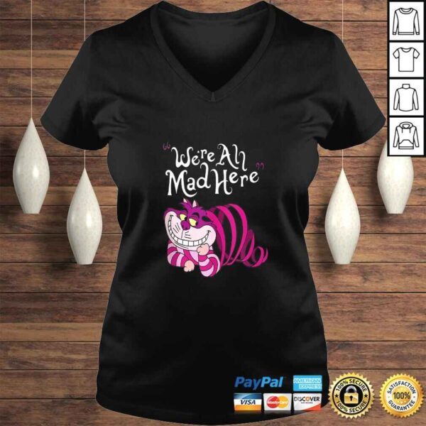 Cheshire Cat We're all Mad Here TShirt - Image 2