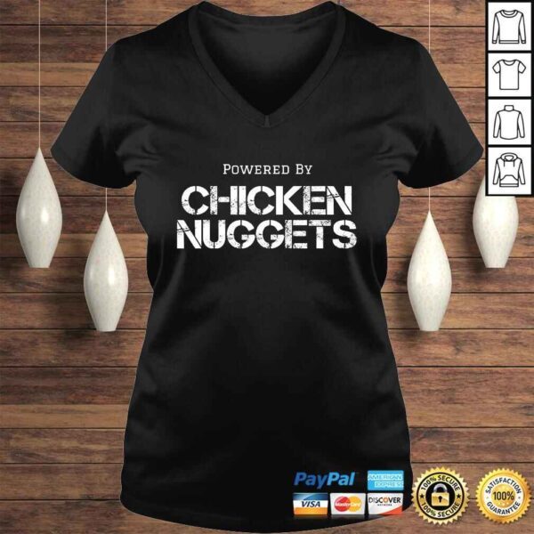 Chicken NuggeShirt Powered By Chicken Nuggets Nug Lover Tee Shirt - Image 2