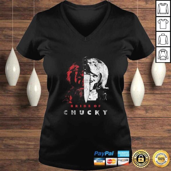 Child's Play Bride Of Chucky Split Portrait T-shirt - Image 2