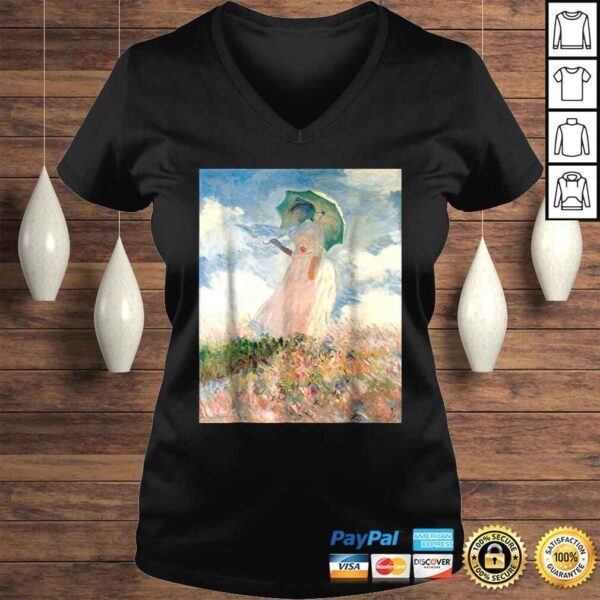 Claude Monet's Woman with a Parasol, Study Retro TShirt - Image 2