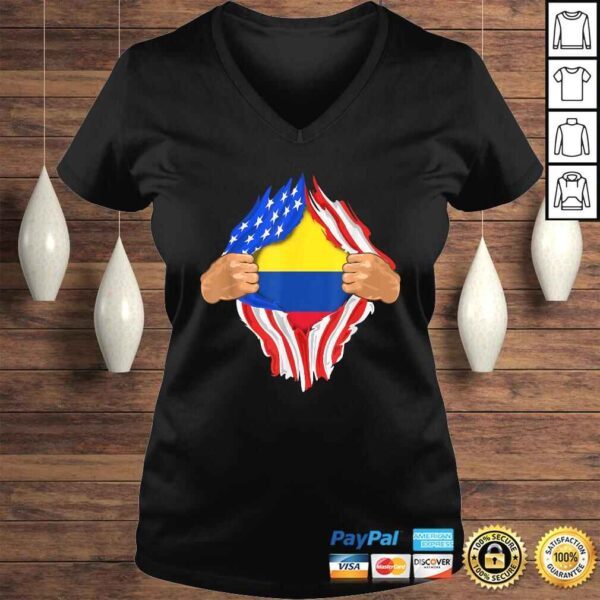 Colombian Blood Inside Me Shirt  Colombia Flag Gift - Image 2