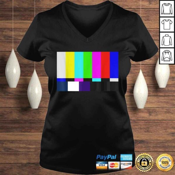 Color Bars TV Test Pattern Shirt - Television Color Broadc - Image 2