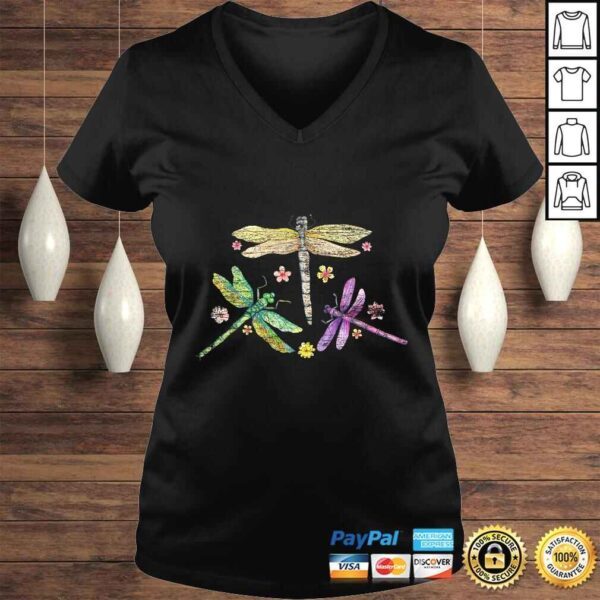 Colorful Dragonflies TShirt - Image 2