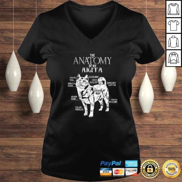 Cool Akita Anatomy Clothes Gifts for Dog Lovers Men Women TShirt - Image 2