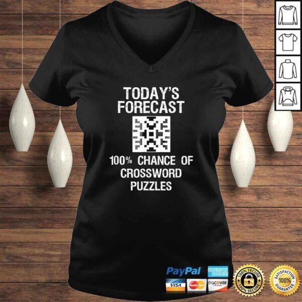 Crossword Puzzle Shirt Gift - Funny Today's Forecast - Image 2