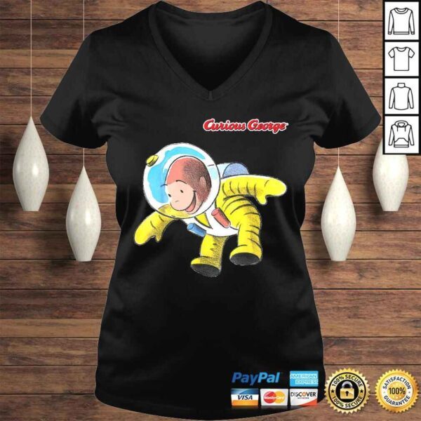 Curious George Happy Astronaut PortraiTee Shirt - Image 2