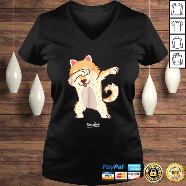 Cute Dabbing Shiba Inu Dog Shiba Inu Dab Dog Meme TShirt Gift - Image 2