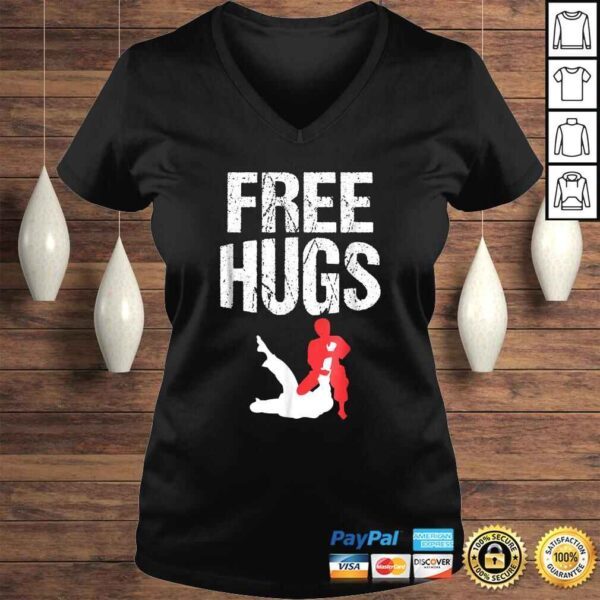 Cute Free Hugs Jiu Jitsu BJJ Martial Arts TShirt - Image 2