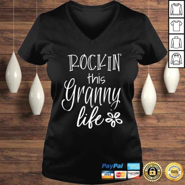 Cute Granny Gift from Grandkids Rockin This Granny Life Shirt - Image 2