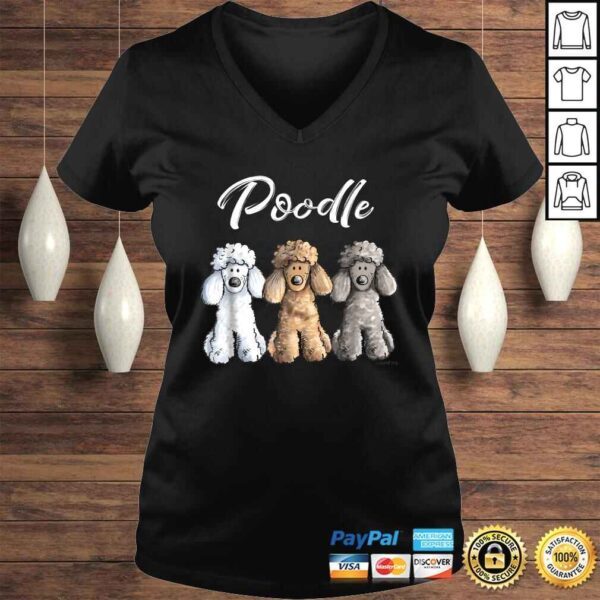 Cute Poodle Shirt I Caniche Puppy Dogs Gift Tee Women Girl - Image 2