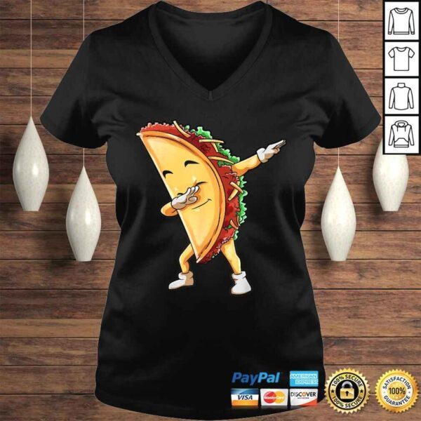 Dabbing Taco Funny Cinco de Mayo Mexican Men Food Lover Dab TShirt - Image 2