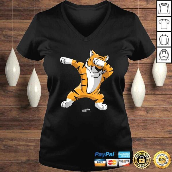 Dabbing Tiger Dab Tiger Safari Funny Tiger Animal Gift TShirt - Image 2