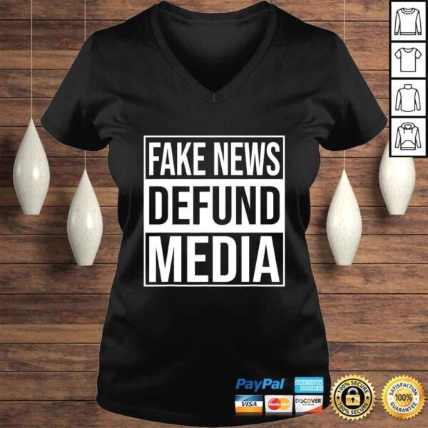 Defund The Media Political Protest Fake News Gift Top - Image 2