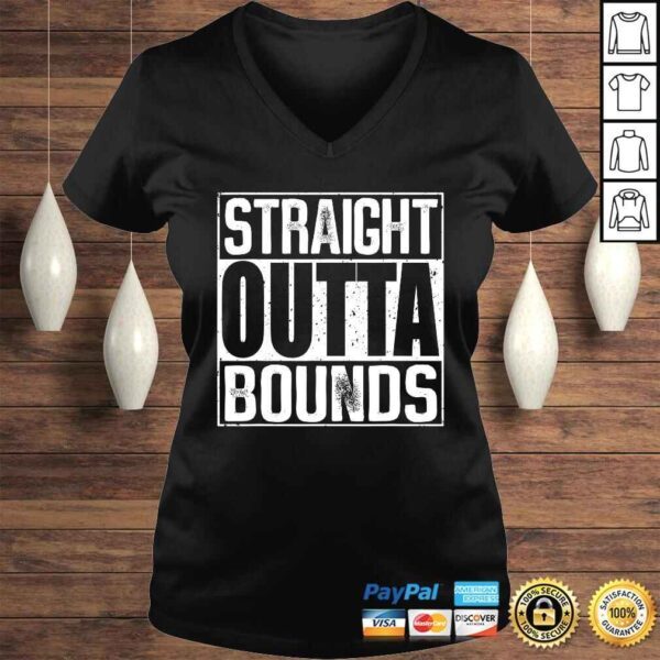 Disc Golf Straight Outta Bounds TShirt Gift - Image 2