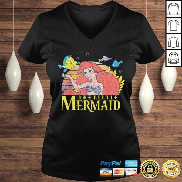 Disney Little Mermaid Ariel Flounder Logo Graphic Shirt C1 TShirt - Image 2