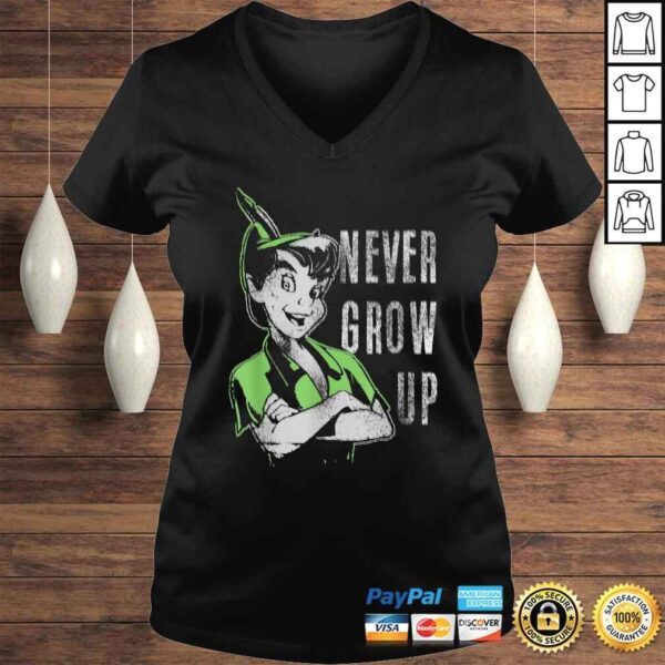 Disney Peter Pan Never Grow Up Vintage PortraiShirt - Image 2