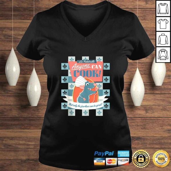 Disney Pixar Ratatouille Remy Anyone Can Cook Poster Shirt - Image 2