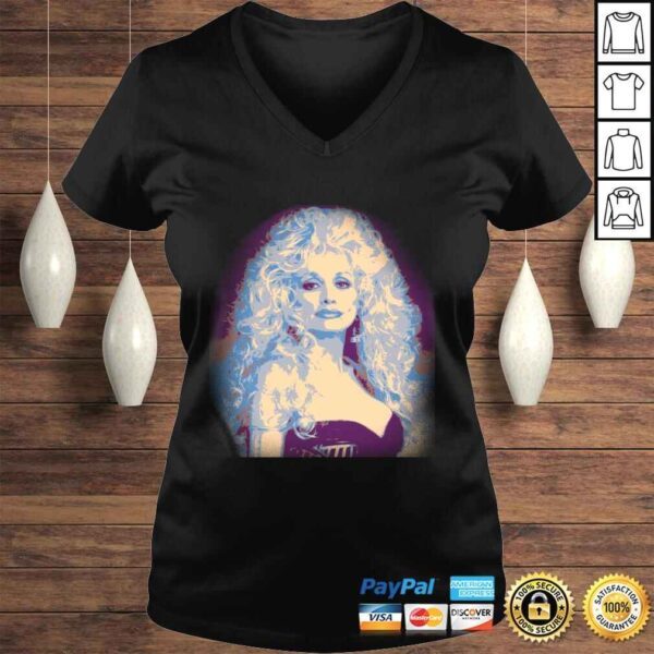 Dolly Parton Dissolved Vintage Long Sleeve Shirt - Image 2