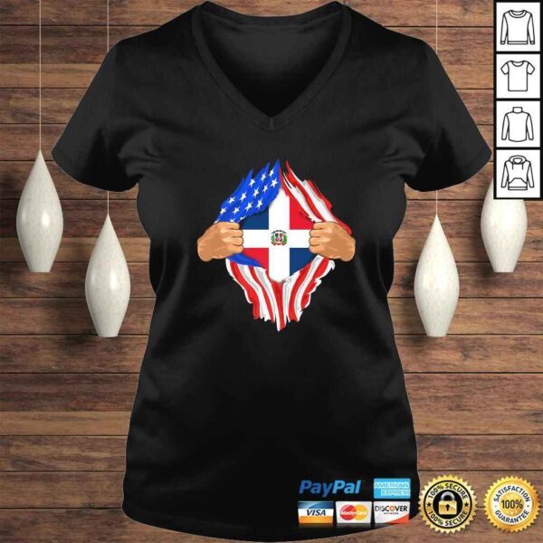 Dominican Blood Inside Me Shirt Dominican Republic Flag Gift - Image 2