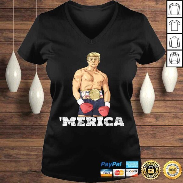 Donald Trump 2020 American Boxing Champion Boxer Merica Gif Shirt - Image 2