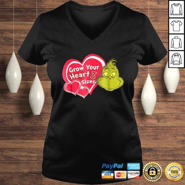 Dr. Seuss Grinch Grow Your HearTShirt - Image 2