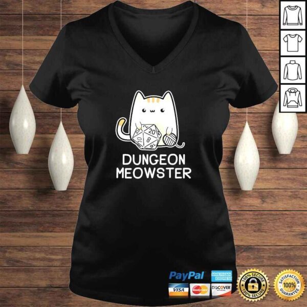 Dungeon Meowster Tabletop Gamer Shirt - Image 2