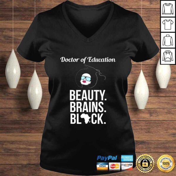 EdD Doctor of Education Black Brains Doctorate Graduation Tee T-Shirt - Image 2