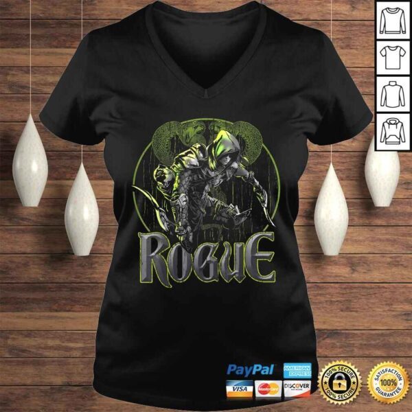 Elven Rogue Assassin Fantasy Class Graphic Gift for Gamers Shirt - Image 2