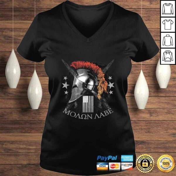 Epic Molon Labe Come & Take Them Spartan Tee T-Shirt - Image 2