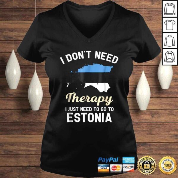 Estonian Estonia Map Flag Shirt Gift for Estonians - Image 2