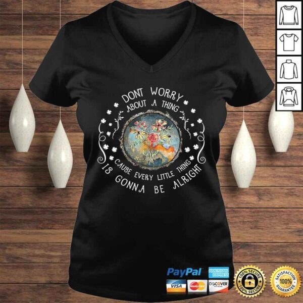 Every Little Thing Is Gonna Be Alright Hippie TShirt - Image 2