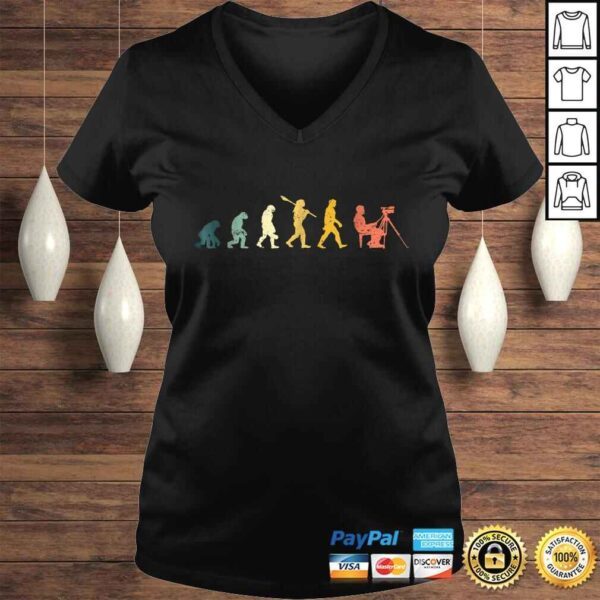 Evolution Of Cameraman Funny Filmmaker Film Shirt Gift - Image 2