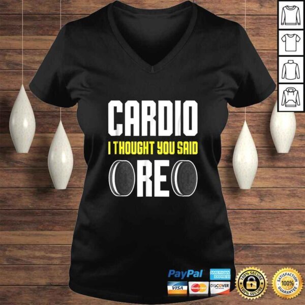 FUNNY CARDIO Shirt Food Oreo Fitness Gym Gift - Image 2