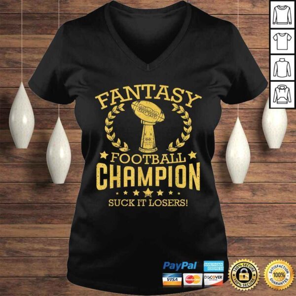 Fantasy Football Funny Champ Champion Draft 2019 Gift Top - Image 2