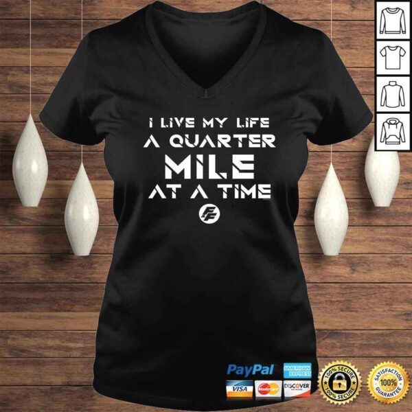 Fast & Furious Life At A Quarter Mile At A Time Word Stack TShirt - Image 2