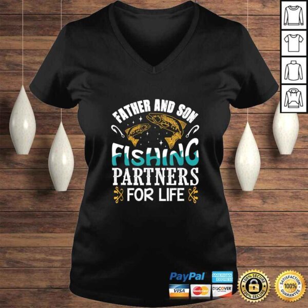 Father And Son Fishing Partners For Life Shirt Father Gift - Image 2