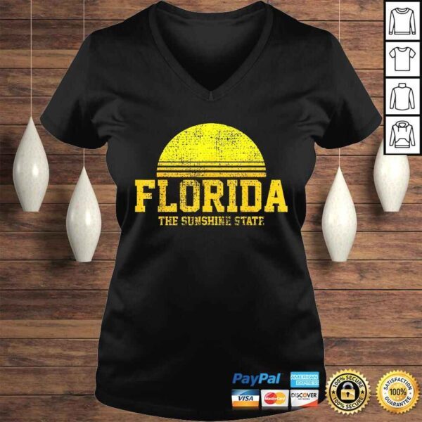 Florida Vintage Retro The USA US State Tee Shirt - Image 2