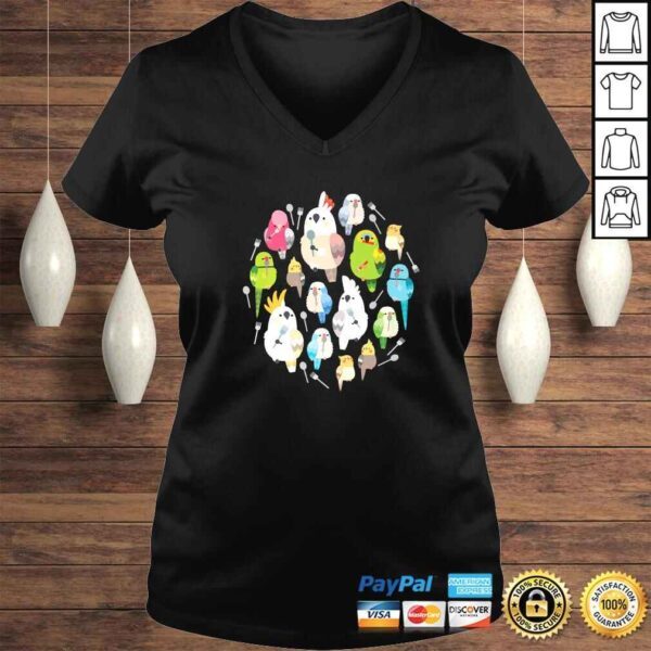 Forks & Spoons Parrots Gift TShirt - Image 2