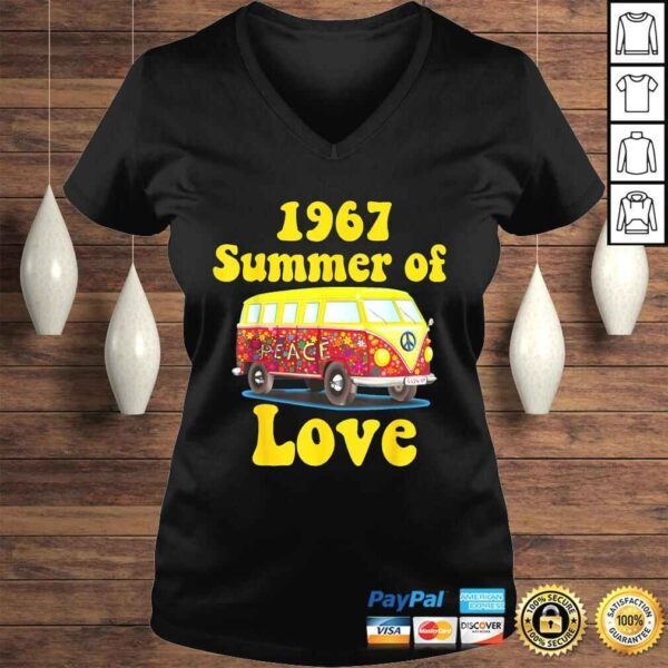 Funny 1967 Summer of Love Retro Tees Vintage Sixties Hippie Gift TShirt - Image 2