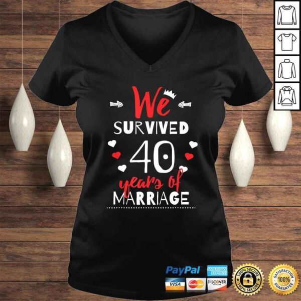 Funny 40th Wedding Anniversary Shirt  Gifts For Couples - Image 2