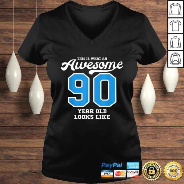 Funny 90th Birthday Gift Awesome 90 Year Old T-shirt - Image 2