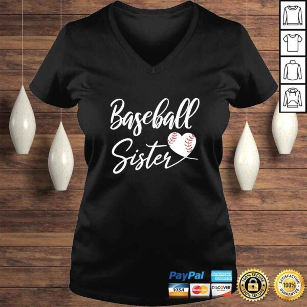 Funny Baseball Sister Gift TShirt - Image 2